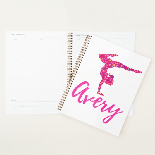 Gymnastiek Gymnast Name Avery Planner (Display)