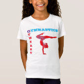 Gymnastiek Gymnast Rood + Blauw = Paarse Abstract T-shirt (Voorkant)
