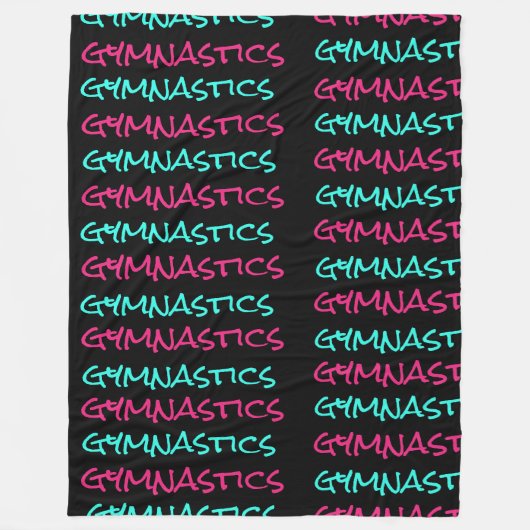 Gymnastiek Gymnast Scribble Fleece Blanket Deken (Voorkant)