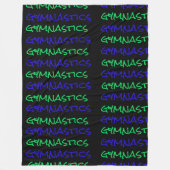 Gymnastiek Gymnast Typography Fleece Blanket Deken (Voorkant)