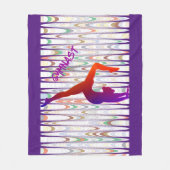 Gymnastiek GYMNAST vloochendeken. Fleece Deken (Voorkant)