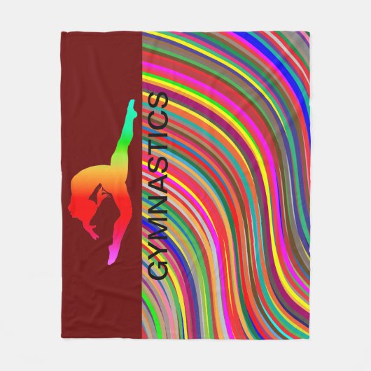 Gymnastiek GYMNAST vloochendeken. Fleece Deken (Voorkant)