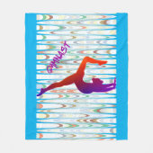Gymnastiek GYMNAST vloochendeken. Fleece Deken (Voorkant)