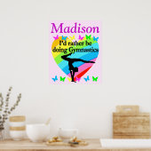 GYMNASTIEK GYMNASTISCH GYMNAST-POSTER VERLIEZEN POSTER (Keuken)