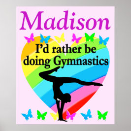 GYMNASTIEK GYMNASTISCH GYMNAST-POSTER VERLIEZEN POSTER
