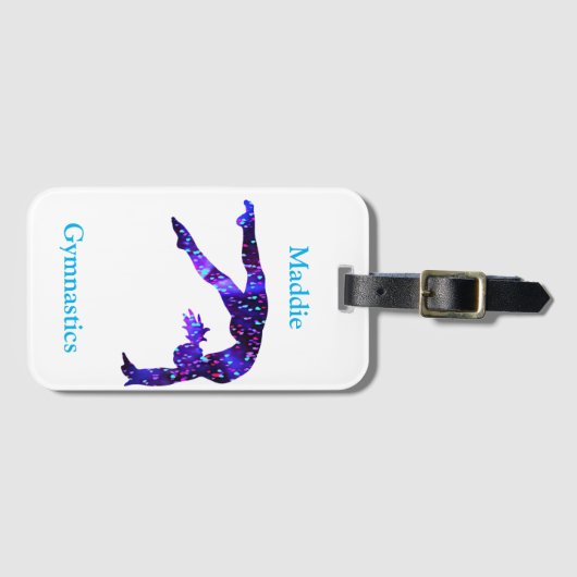 Gymnastiek Handspring Bagagelabel (Voorkant (horizontaal))