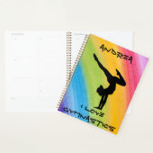 Gymnastiek Handstand Rainbow Funky Sketch Planner (Display)