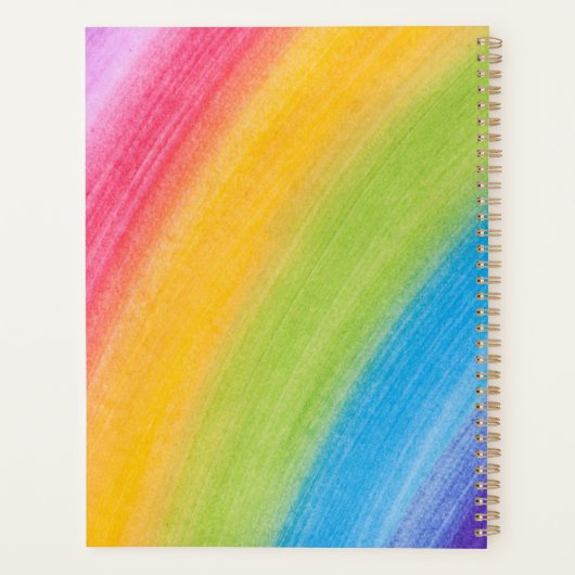 Gymnastiek Handstand Rainbow Funky Sketch Planner (Achterkant)
