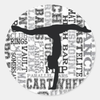 Gymnastiek Handstand Ronde Sticker