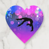 Gymnastiek Happy Birthday Bedankjes Labels (Achterkant)