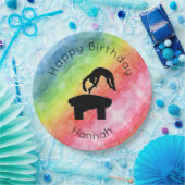 Gymnastiek "Happy Birthday" Bord papier (Feest)