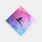 Gymnastiek Happy Birthday Roze & Blauwe servetten (Hoek)