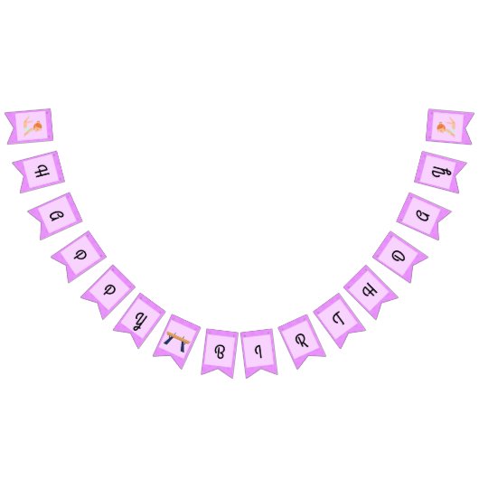 Gymnastiek Happy Birthday Vlaggetjes (Alle)