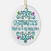 Gymnastiek Happy Place Keramisch Ornament (Rechts)
