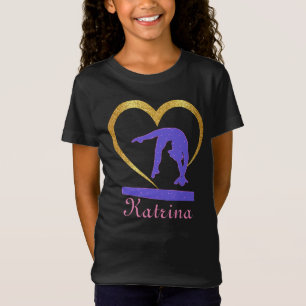 Gymnastiek Harthart van de goudgymnast T-shirt