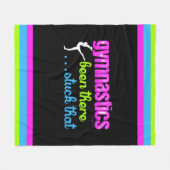 Gymnastiek - Heb je daar al vastgehouden.... Fleece Deken (Voorkant (Horizontaal))