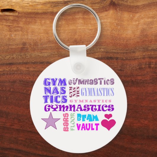 Gymnastiek herhalend sleutelhanger (Voorkant)