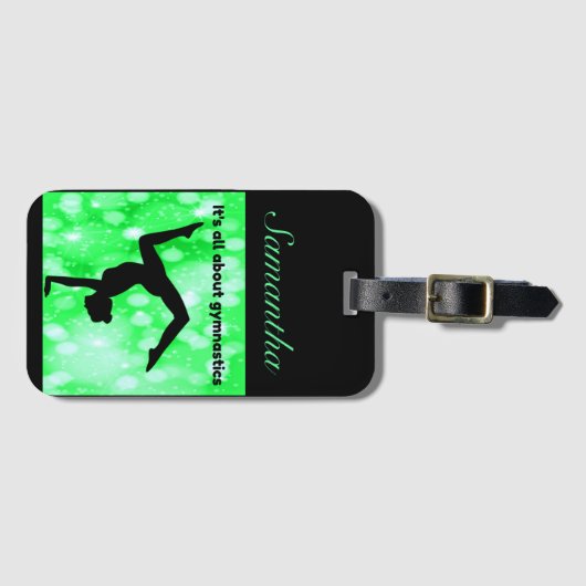 Gymnastiek - Het draait allemaal om gymnastiek Bagagelabel (Voorkant (horizontaal))