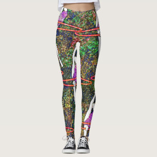 Gymnastiek Hula Hoop dans kleurrijke patroon cadea Leggings