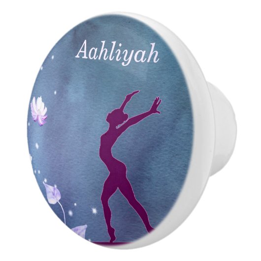 Gymnastiek "I Love Gymnastics" Balans Keramische Knop (Rechts)