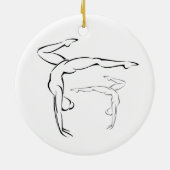 Gymnastiek II Keramisch Ornament (Achterkant)