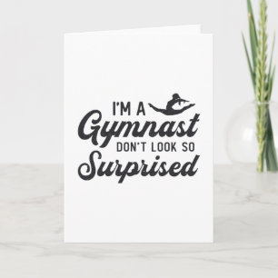 Gymnastiek ik ben een gymnast die er niet zo verba kaart