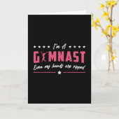 Gymnastiek Ik ben een Gymnast Uneven Bars Vault Be Kaart (Gele Bloem)