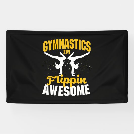 Gymnastiek ik ben Geweldige Spandoek (Horizontaal)