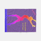 Gymnastiek in spaarbalseam fleece deken (Voorkant (Horizontaal))