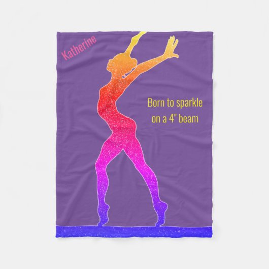 Gymnastiek in spaarbalseam fleece deken (Voorkant)