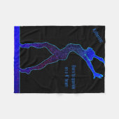 Gymnastiek in spaarbalseam fleece deken (Voorkant (Horizontaal))