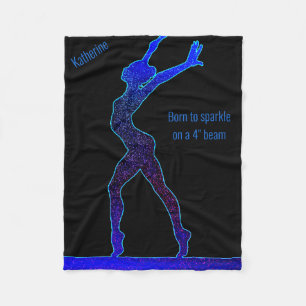 Gymnastiek in spaarbalseam fleece deken