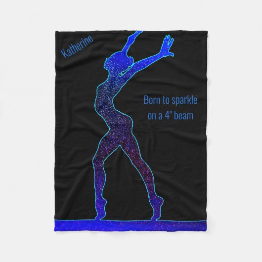 Gymnastiek in spaarbalseam fleece deken (Voorkant)