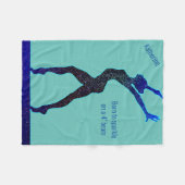 Gymnastiek in spaarbalseam fleece deken (Voorkant (Horizontaal))