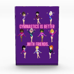 Gymnastiek is beter bij vrienden fotoblokken