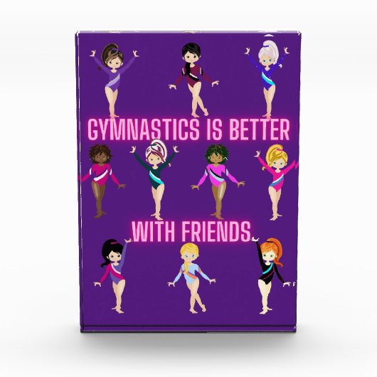 Gymnastiek is beter bij vrienden fotoblokken (Voorkant)