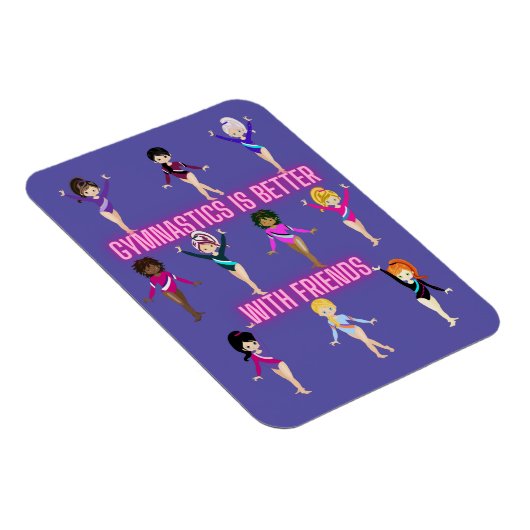 Gymnastiek is beter bij vrienden magneet (Rechterzijde)