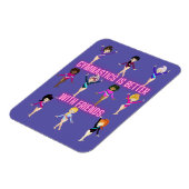 Gymnastiek is beter bij vrienden magneet (Linkerzijde)