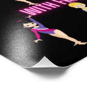 Gymnastiek is beter bij vrienden Neon Foto Afdruk (Hoek)