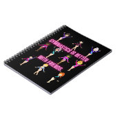Gymnastiek is beter bij vrienden Neon Notitieboek (Linkerzijde)