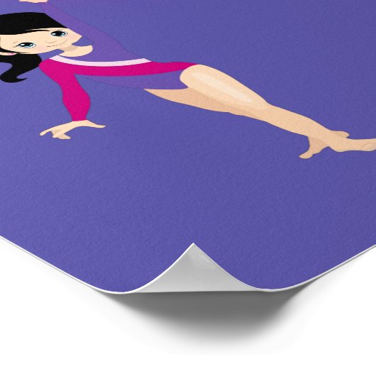 Gymnastiek is beter bij vrienden poster (Hoek)