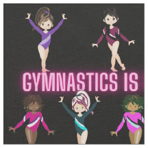 Gymnastiek is beter bij vrienden roze lettertype