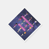 Gymnastiek is beter bij vrienden servet (Hoek)