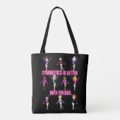 Gymnastiek is beter bij vrienden tote bag (Achterkant)