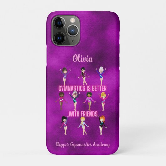 Gymnastiek is beter met gepersonaliseerde vrienden Case-Mate iPhone case (Achterkant)