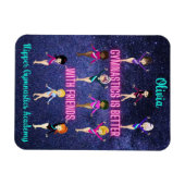 Gymnastiek is beter met gepersonaliseerde vrienden magneet (Horizontaal)