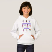 Gymnastiek is beter met vrienden Hoodie (Voorkant volledig)