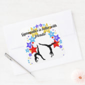 Gymnastiek is beter met vrienden Sticker (Envelop)