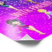 Gymnastiek is beter met vriendjes foto afdruk (Hoek)