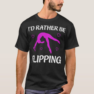 Gymnastiek is eerder een flipping cheerleader meis t-shirt
